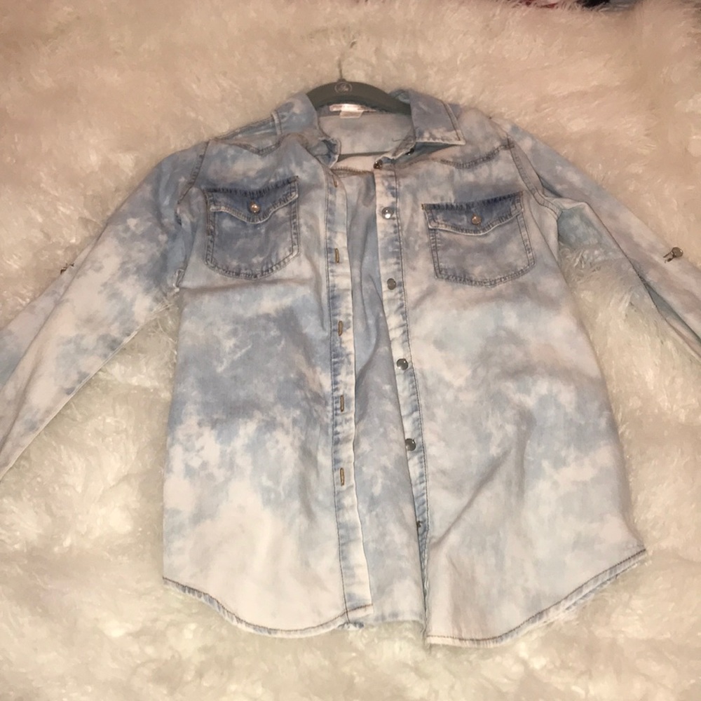 Bleached artist jean jacket